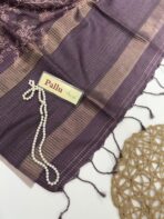 Ezhilmathi (Tussar silk) - Lavender - Image 3