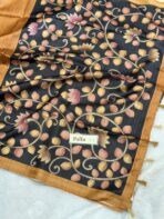 Anvita (Tussar silk) - Earthy Mustard - Image 2
