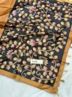 Anvita (Tussar silk) - Earthy Mustard - Image 2