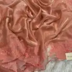 Aarohi ( Pure glass organza) -   Peach