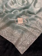 Darcey ( Pure glass organza) - Turquoise - Image 3