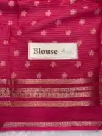 Bhumi (Semi Mysore crepe) - Hot pink - Image 6