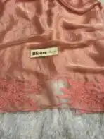 Aarohi ( Pure glass organza) -   Peach - Image 6