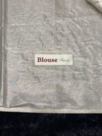 Ambika (Embroidered Banarasi silk) -  Silver - Image 7