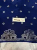 Aandal (Viscose dola silk) - Pepsi blue - Image 5