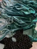 Aura (Dual tone space silk) - Peacock Blue - Image 3