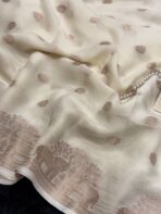 Aandal (Viscose dola silk) - Ivory