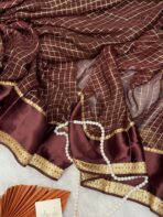Dilruba (Viscose georgette) - Coffee bean