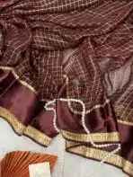 Dilruba (Viscose georgette) - Coffee bean