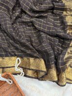 Dilruba (Crushed Viscose georgette) -  Black - Image 2