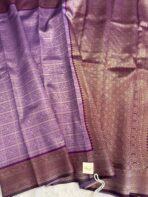 Lakshmi (Semi silk) - Lavender & Purple - Image 2