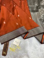 Rohini (Soft silk) - Burnt orange - Image 4