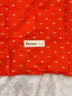 Dilruba (Crushed Viscose georgette) - Orange - Image 5
