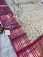 Tamara (Embroidered Tussar silk) - Pink - Image 3