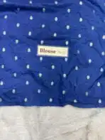 Aira (Georgette silk) - Green - Blue - Image 5