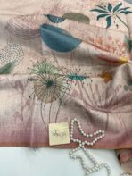 Crushed blooms (Fancy silk) - Pink