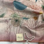 Crushed blooms (Fancy silk) - Pink