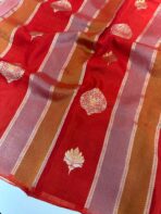 Shivanya (Mushru Kattan silk) - Red - Image 4