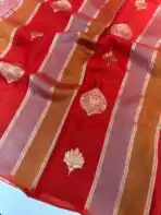 Shivanya (Mushru Kattan silk) - Red - Image 4