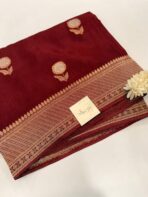 Shivanya (Mushru Kattan silk) - Cinnamon - Image 4
