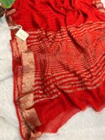 Aira (Sequinned Georgette silk) -  Rust Orange - Image 2