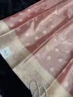 Varnam (Tissue Kancheevaram silk) - Baby pink - Image 3
