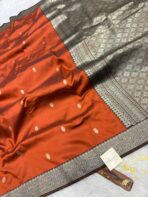 Rohini (Soft silk) - Burnt orange - Image 3