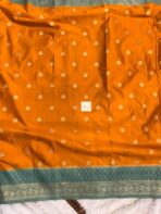 Laalima (Mushru satin silk) - Golden mustard - Image 6