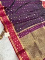 Rohini (Soft silk) - Deep Plum - Image 4
