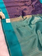 Lakshmi (Semi silk) - Navy blue - Image 3