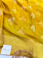 Shivanya (Mushru Kattan silk) - Brit Yellow - Image 3
