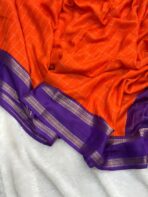 Bhumi (Semi Mysore crepe) - Orange