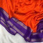 Bhumi (Semi Mysore crepe) - Orange