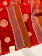 Shivanya (Mushru Kattan silk) - Red - Image 2