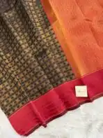 Lakshmi (Semi silk) - Black
