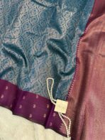 Lakshmi (Semi silk) - Deep sea blue - Image 3