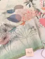 Crushed blooms (Fancy silk) - Green - Image 2