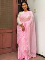 Maya (Tabby Organza) - Baby pink