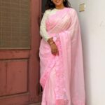 Maya (Tabby Organza) - Baby pink