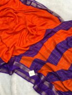 Bhumi (Semi Mysore crepe) - Orange - Image 3