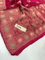 Shivanya (Mushru Kattan silk) - Raspberry pink - Image 4