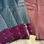 Lakshmi (Semi silk) - Deep sea blue