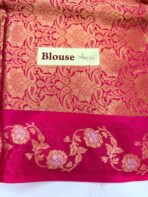 Shivanya (Mushru Kattan silk) - Hot pink - Image 6