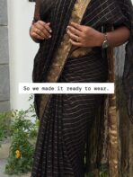 Dilruba (Crushed Viscose georgette) -  Black - Image 5