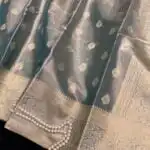 Varnam (Tissue Kancheevaram silk) - Ice blue