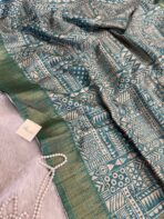 Magadhi (Semi tussar) - Blue - Image 2