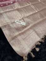 Varnam (Tissue Kancheevaram silk)- Taffy pink - Image 4