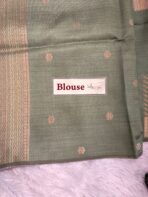 Srishti (Raw silk) - Pista Green - Image 5