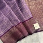 Lakshmi (Semi silk) - Lavender & Purple