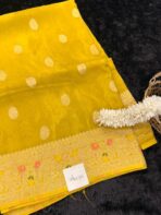 Shivanya (Mushru Kattan silk) - Golden Mustard - Image 3